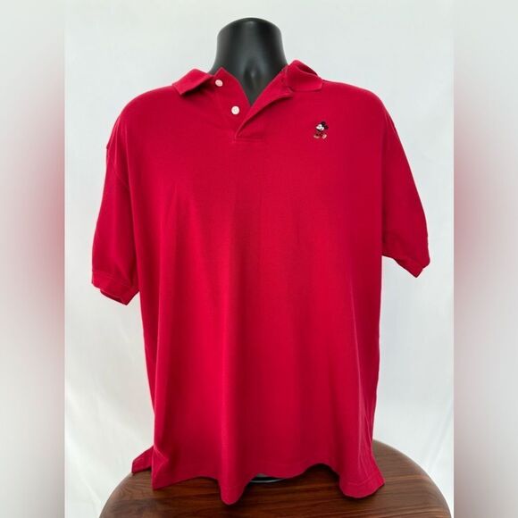 Disney Red Mickey Mouse Polo - Picture 1 of 6